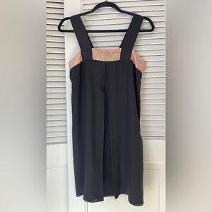 VTG Diane Samandi Little Black Dress Silk Cocktail Shift LBD Y2K 90s | Sz S